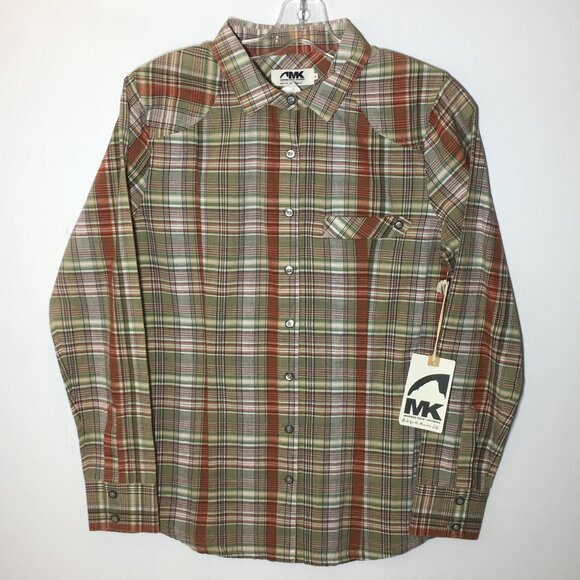 Oxbow Long Sleeve Plaid Shirt - Size Medium - Preowned - M10072 - Picture 1 of 11